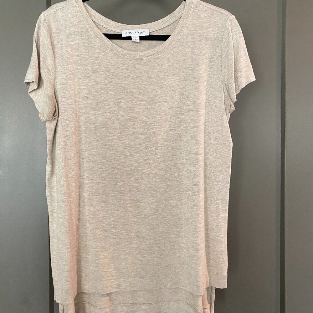 Amour Vert High-low hem T-shirt M